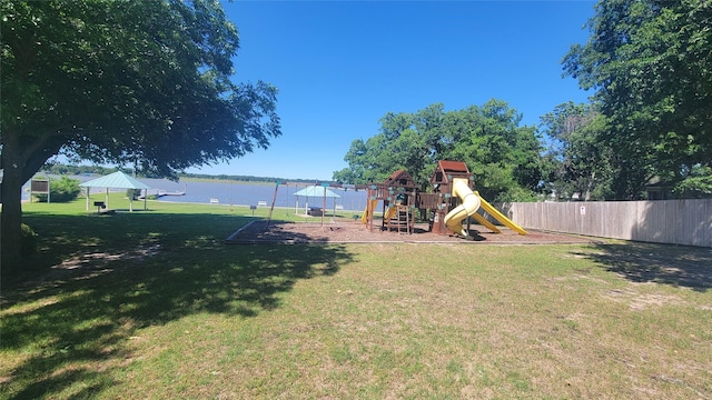 120 Oak Hollow Ct S, Azle, TX 76020 - view of yard featuring a water view