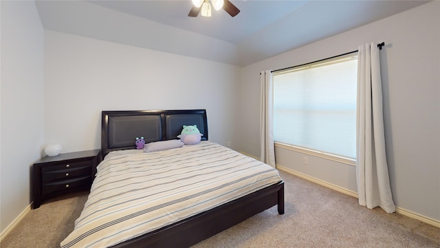 2801 Hereford Rd, Denton, TX 76210 - bedroom featuring light colored carpet, baseboards, and ceiling fan