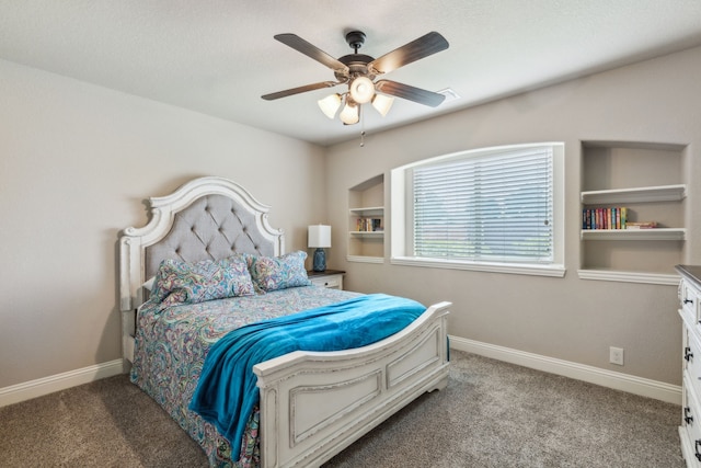 4328 Waterstone Rd, Fort Worth, TX 76244 - bedroom with carpet flooring, baseboards, and a ceiling fan