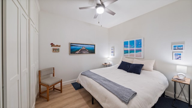 TBD Vz County Road 4418, Canton, TX 75103 - bedroom with baseboards, light wood-type flooring, ceiling fan, and a closet