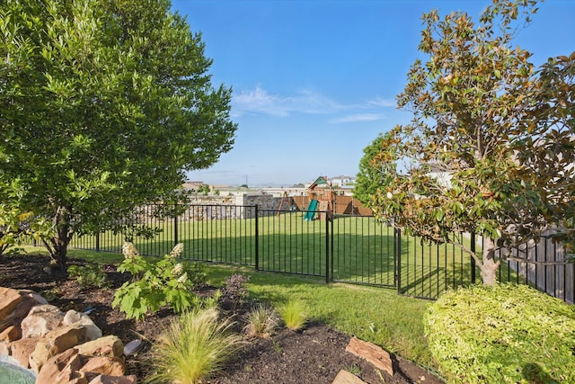 128 Brown Knight Ln, Lewisville, TX 75056 - view of yard with a playground