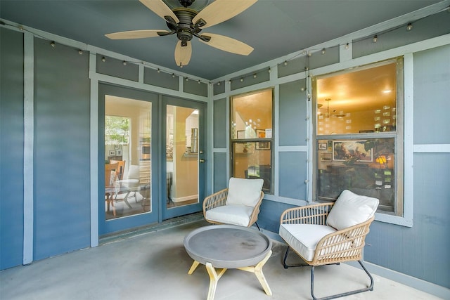 6325 Wallingford Dr, Fort Worth, TX 76133 - view of patio with a ceiling fan