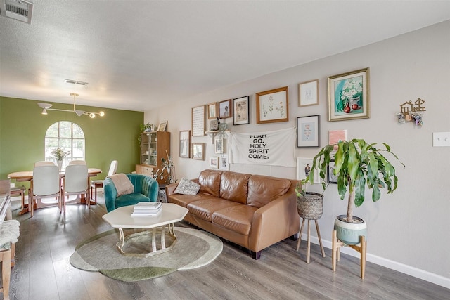 6325 Wallingford Dr, Fort Worth, TX 76133 - living room with wood finished floors and baseboards