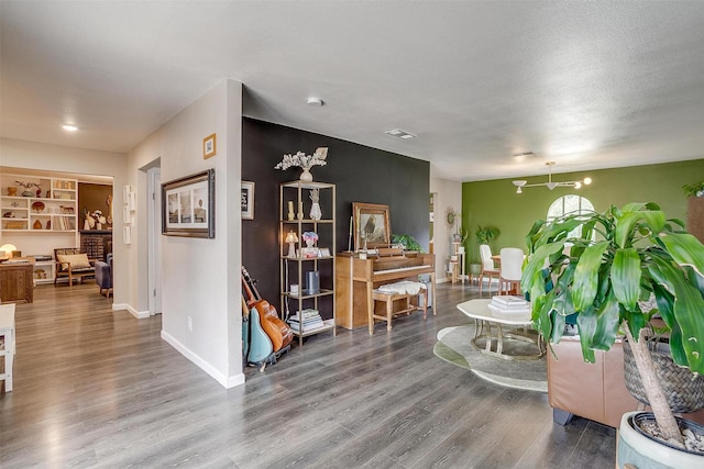 6325 Wallingford Dr, Fort Worth, TX 76133 - living area with wood finished floors and baseboards
