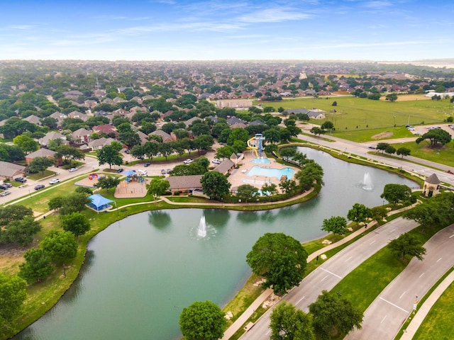 10205 Fairway Vista Dr, Rowlett, TX 75089 - aerial view of a nearby body of water and a pool area