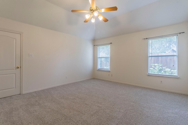 3528 Whitney Way, Hurst, TX 76054 - spare room with ceiling fan, healthy amount of natural light, carpet, and baseboards