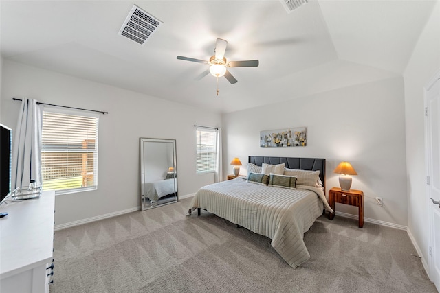 511 Rock Creek Dr, Princeton, TX 75407 - bedroom with light colored carpet, baseboards, and a ceiling fan