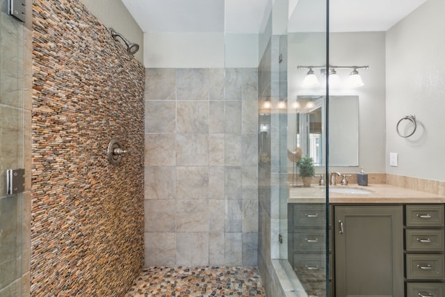 4406 Cobblers Ln, Dallas, TX 75287 - full bath with a stall shower and vanity