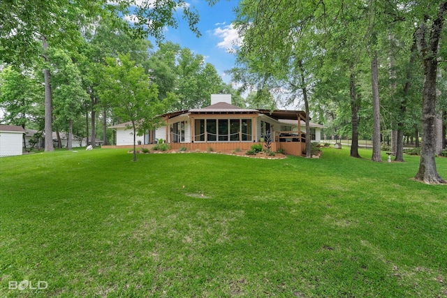 1863 Glen Cove Dr, Benton, LA 71006 - rear view of house with a lawn