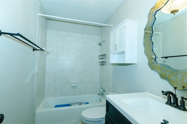 3824 Wagonwheel Ct, Plano, TX 75023 - bathroom featuring vanity, toilet, and tub / shower combination