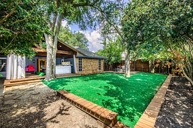 3824 Wagonwheel Ct, Plano, TX 75023 - view of yard featuring a deck
