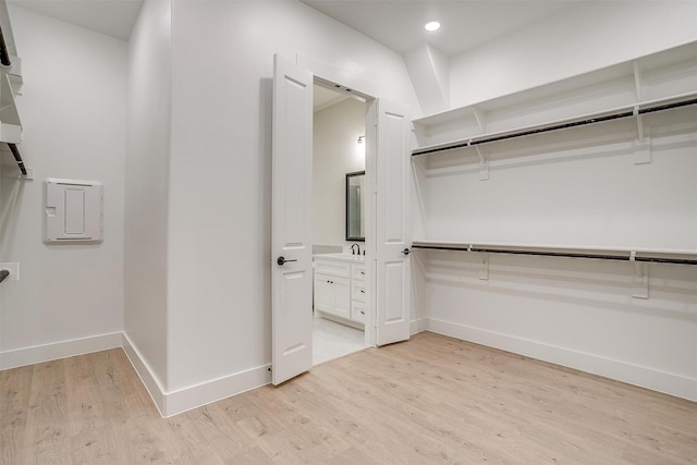 6145 Lucia Dr, Fort Worth, TX 76123 - spacious closet with light wood-style floors