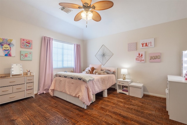 1312 Camberley Ct, Keller, TX 76248 - bedroom featuring dark wood-style flooring and a ceiling fan