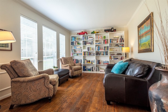 1312 Camberley Ct, Keller, TX 76248 - living area featuring crown molding and wood finished floors