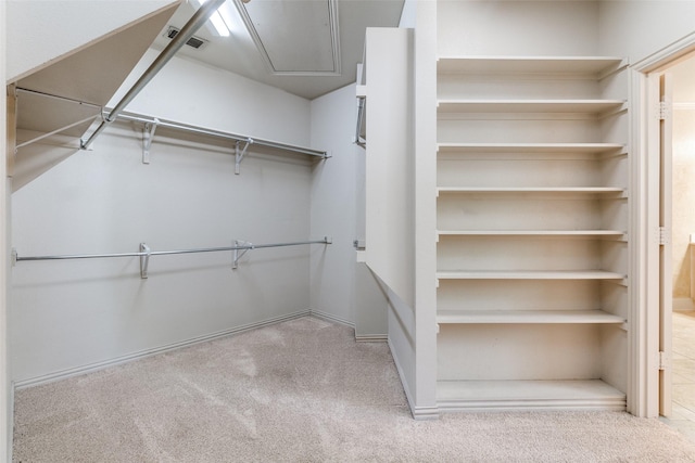 7904 Fair Oaks Ave, Dallas, TX 75231 - spacious closet with attic access and carpet flooring
