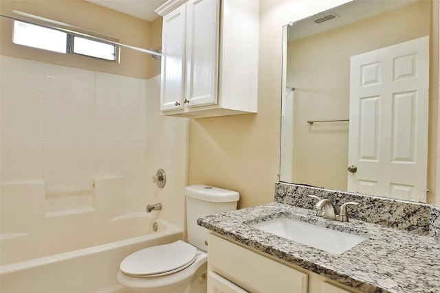 7703 Stanley, Joshua, TX 76058 - full bath with vanity, toilet, and shower / bath combination