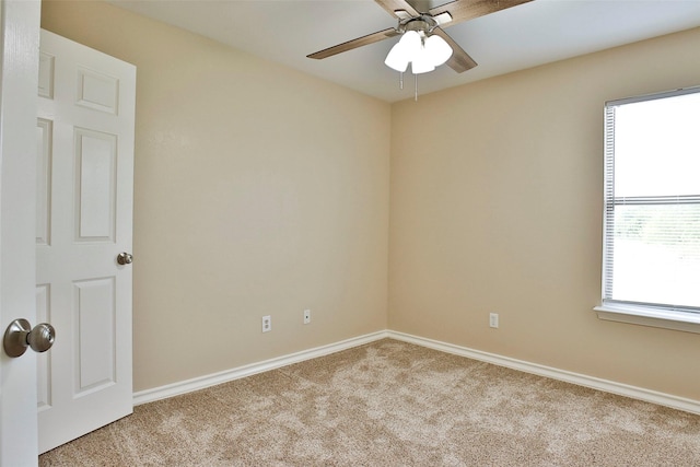 7703 Stanley, Joshua, TX 76058 - unfurnished room featuring carpet flooring, ceiling fan, and baseboards
