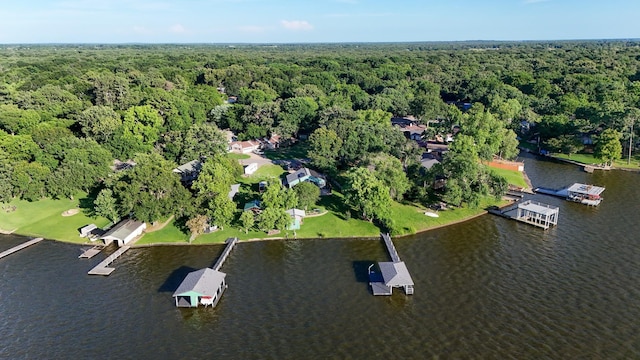 250 Whispering Oaks, Payne Springs, TX 75156 - aerial view of property and surrounding area with a heavily wooded area and a large body of water
