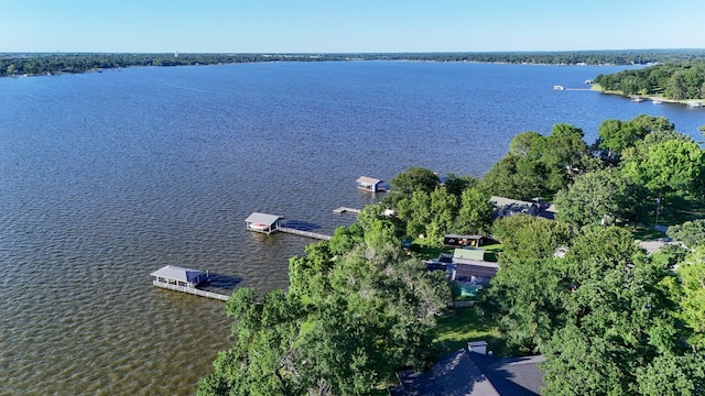 250 Whispering Oaks, Payne Springs, TX 75156 - aerial overview of property's location with a nearby body of water