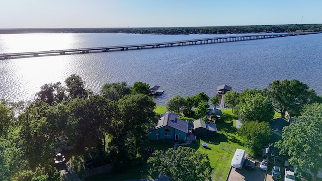 250 Whispering Oaks, Payne Springs, TX 75156 - aerial view of a notable bridge and a nearby body of water