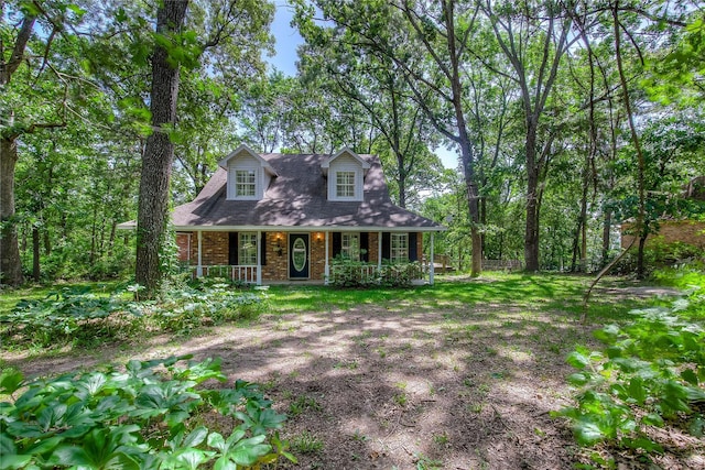 221 County Road 1946, Emory, TX 75440 - cape cod house with covered porch and brick siding