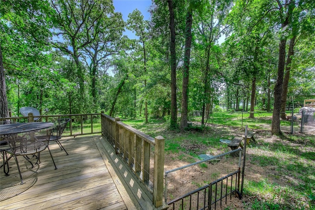 221 County Road 1946, Emory, TX 75440 - wooden deck featuring outdoor dining space