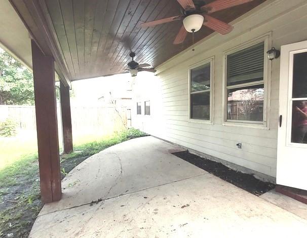 1207 Goldeneye, Aubrey, TX 76227 - view of patio with ceiling fan