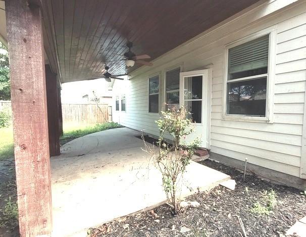 1207 Goldeneye, Aubrey, TX 76227 - view of patio featuring ceiling fan