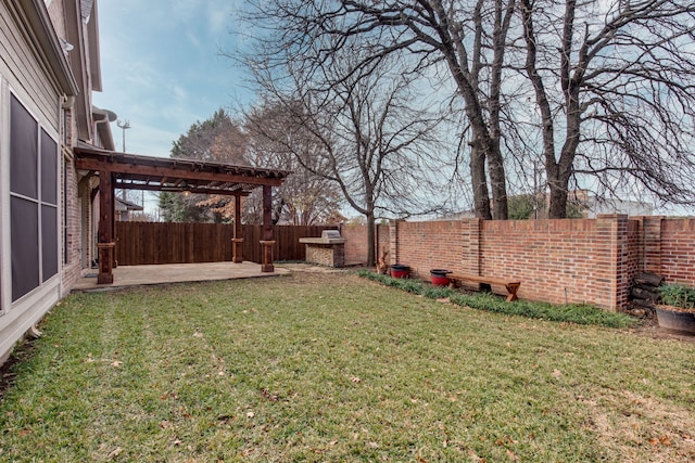 3317 S Riley Ct, Hurst, TX 76054 - view of yard with a patio area