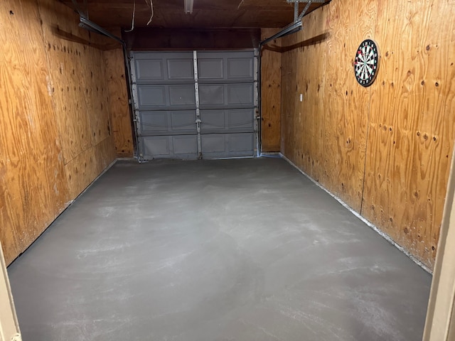 3422 Palm Dr, Mesquite, TX 75150 - garage featuring wooden walls