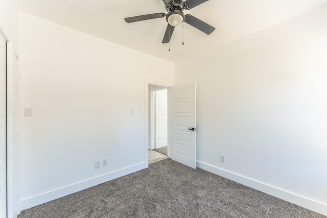 128 Goodman St, Sulphur Springs, TX 75482 - carpeted spare room featuring a ceiling fan and baseboards