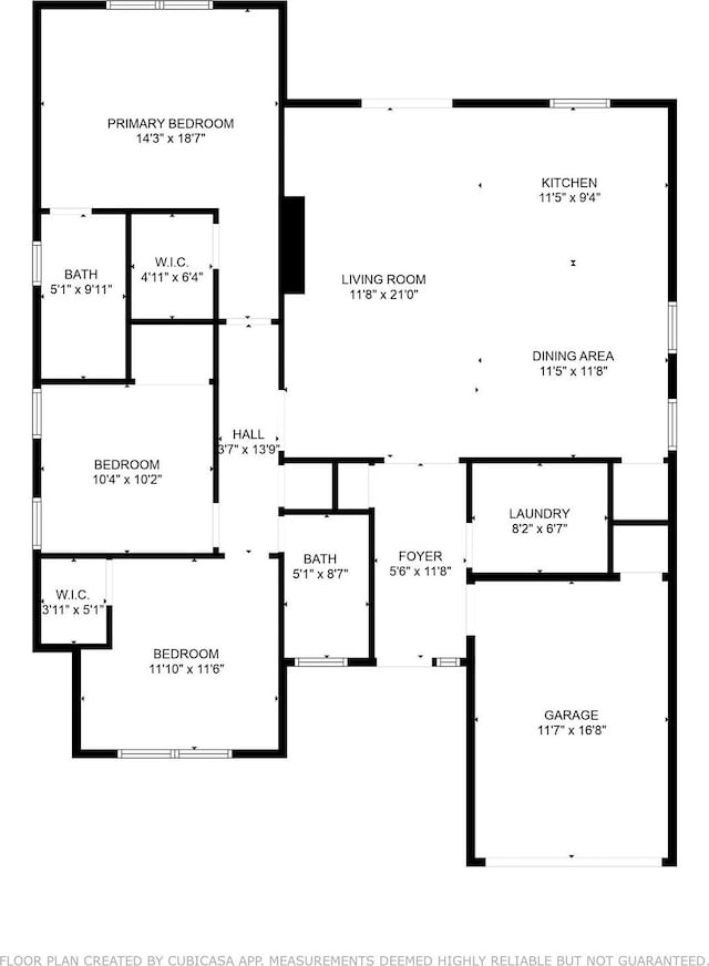 128 Goodman St, Sulphur Springs, TX 75482 - home floor plan