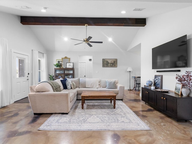 431 Advance Rd, Weatherford, TX 76088 - living room featuring ceiling fan