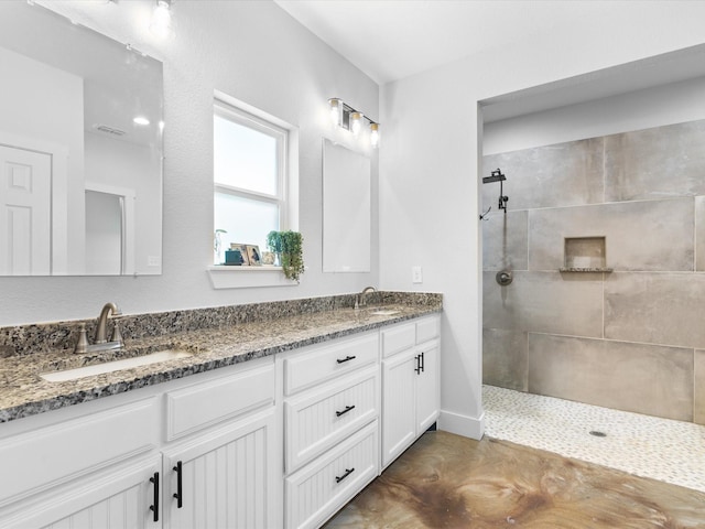 431 Advance Rd, Weatherford, TX 76088 - full bath with a walk in shower and double vanity