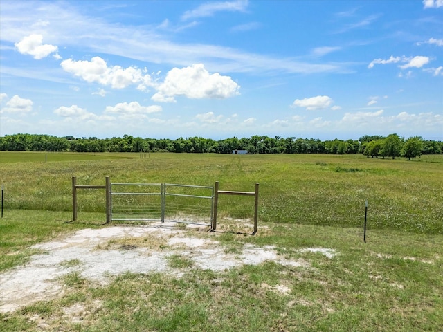 431 Advance Rd, Weatherford, TX 76088 - view of yard featuring a gate and a view of countryside
