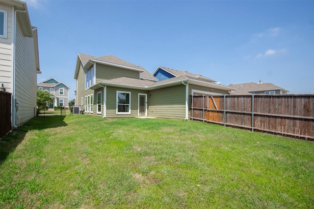 3613 Pisa Mews, Dallas, TX 75236 - rear view of property with central AC