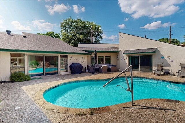 7109 Alpha Rd, Dallas, TX 75240 - outdoor pool with outdoor lounge area and a patio