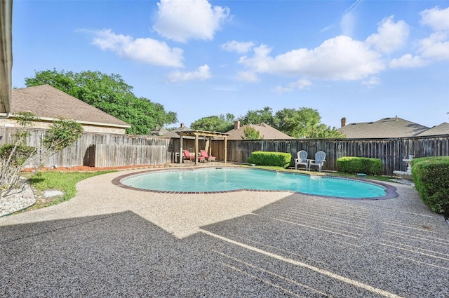 1521 Treeline Dr, Desoto, TX 75115 - view of pool with a patio and a fenced backyard