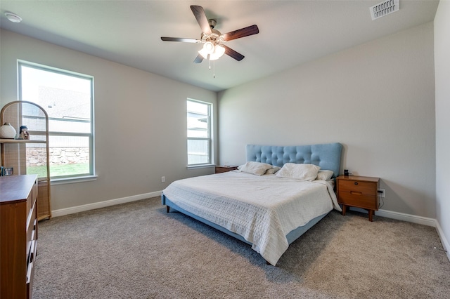 1824 Rachel St, Northlake, TX 76247 - bedroom featuring carpet, baseboards, and a ceiling fan