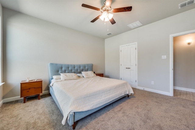1824 Rachel St, Northlake, TX 76247 - carpeted bedroom featuring baseboards, a ceiling fan, and a closet
