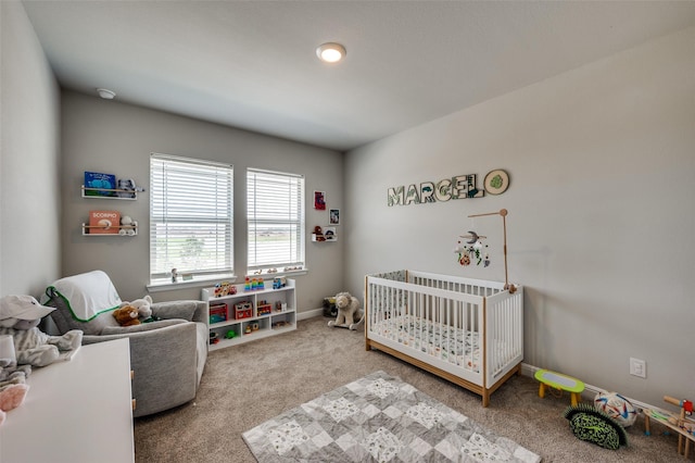 1824 Rachel St, Northlake, TX 76247 - carpeted bedroom featuring a crib and baseboards