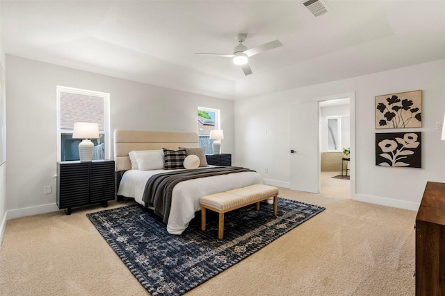 2626 Club Meadow Dr, Garland, TX 75043 - carpeted bedroom featuring baseboards and a ceiling fan