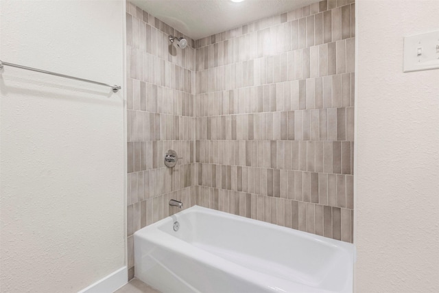 2626 Club Meadow Dr, Garland, TX 75043 - bathroom featuring shower / bathtub combination and baseboards