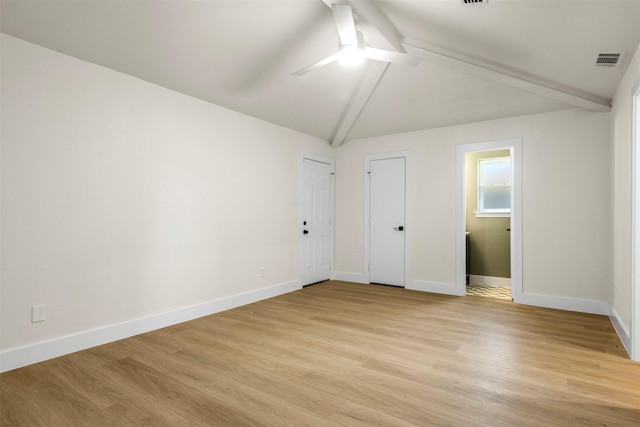 2626 Club Meadow Dr, Garland, TX 75043 - unfurnished bedroom featuring baseboards, light wood-type flooring, ensuite bath, and ceiling fan