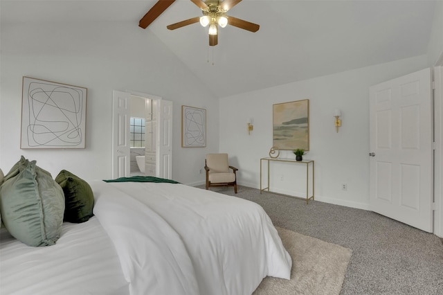 4909 Berkeley Ct, Garland, TX 75043 - carpeted bedroom featuring ensuite bathroom, ceiling fan, and baseboards