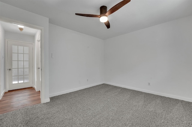 4909 Berkeley Ct, Garland, TX 75043 - spare room with carpet, ceiling fan, and baseboards