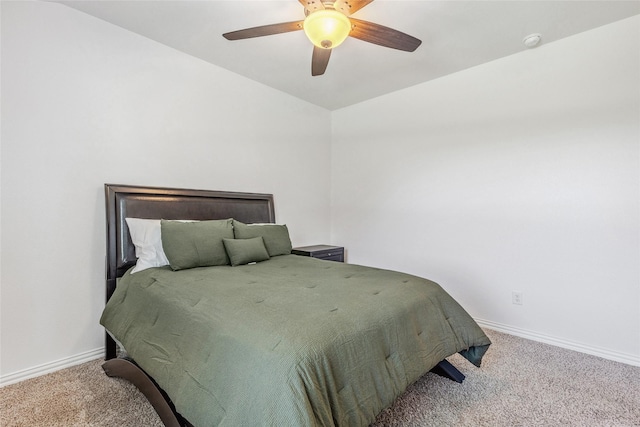 101 Lisa Ln, Royse City, TX 75189 - carpeted bedroom featuring baseboards, vaulted ceiling, and a ceiling fan