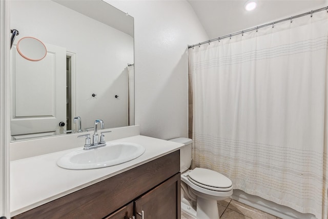 101 Lisa Ln, Royse City, TX 75189 - full bath featuring toilet, vanity, and tile patterned flooring