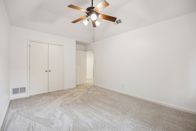 701 Royal Birkdale Dr, Garland, TX 75044 - unfurnished bedroom featuring light colored carpet, baseboards, a closet, and ceiling fan