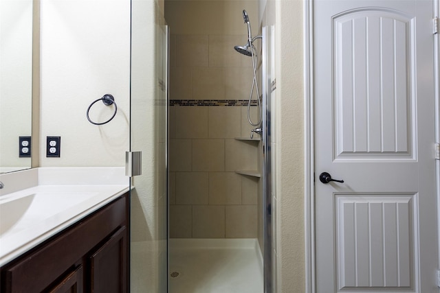 4825 Lazy Oaks St, Fort Worth, TX 76244 - bathroom featuring a stall shower and vanity